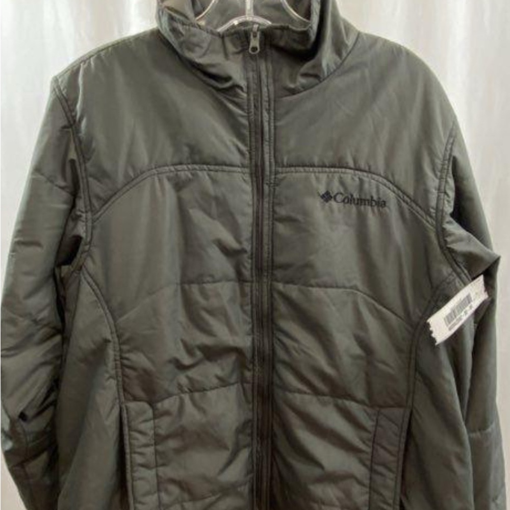Columbia Men’s Interchange Insulated Jacket Gray Zip Coat Size Medium